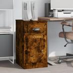 vidaXL Bijzetkast met lade 40x50x75 cm bewerkt hout gerookt, Huis en Inrichting, Kasten | Overige, Verzenden, Nieuw
