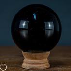 Natuurlijke zwarte obsidiaan Bal, Mexico - Hoogte: 77 mm-