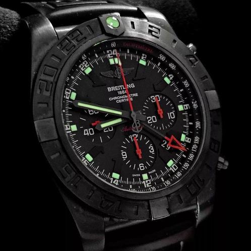 Breitling - Chronomat GMT Blacksteel - MB041310/BC078 -, Handtassen en Accessoires, Horloges | Heren