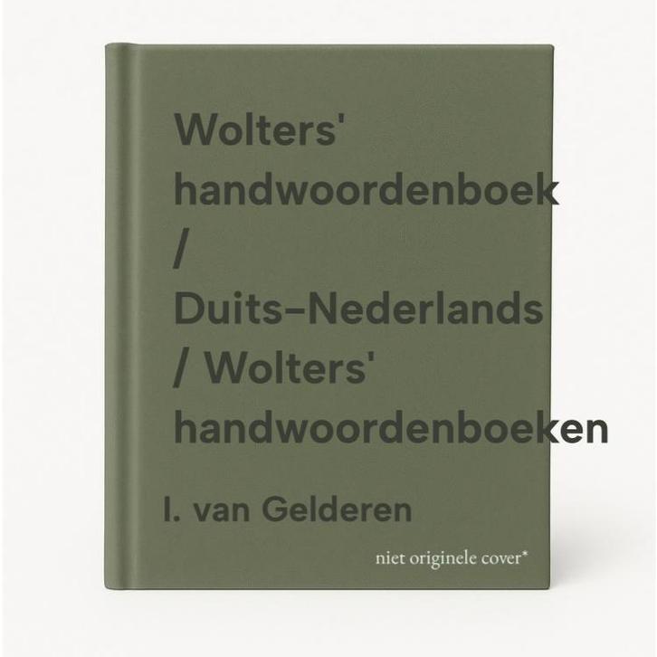 Wolters handwoordenboek / Duits-Nederlands / Wolters, Livres, Dictionnaires, Envoi
