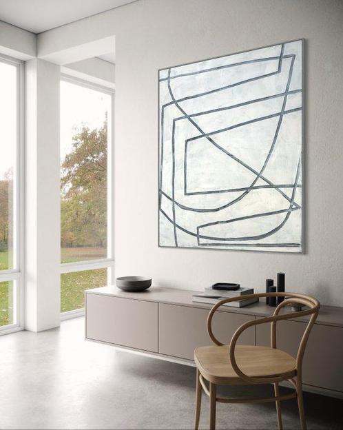 MiLo - Lineair Erosion - XXL, Antiek en Kunst, Kunst | Schilderijen | Modern