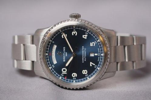 Breitling - Aviator 8 Day Date Automatic - A45330 - Homme -, Handtassen en Accessoires, Horloges | Heren