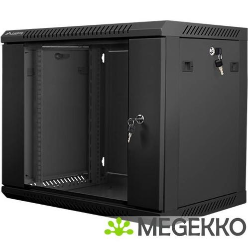 Lanberg WF01-6409-10B rack 9U Wandrek Zwart, Computers en Software, Computerbehuizingen, Nieuw, Verzenden
