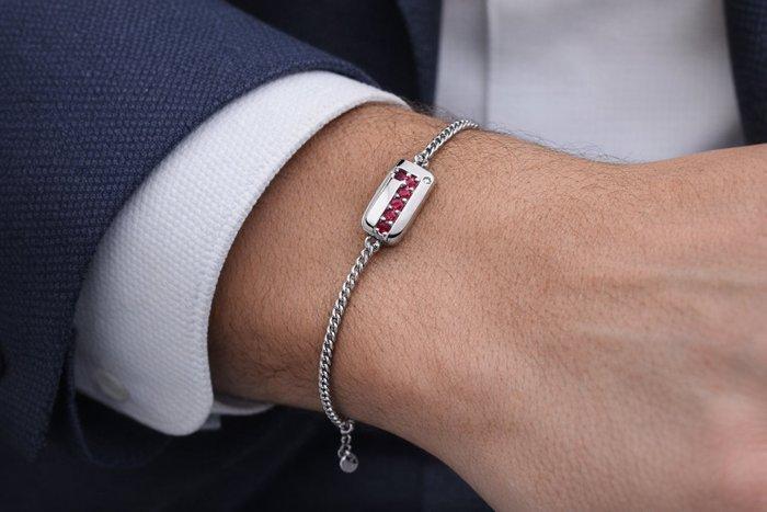 Zonder minimumprijs - Armband Verguld Robijn - Diamant - 18k, Bijoux, Sacs & Beauté, Bracelets