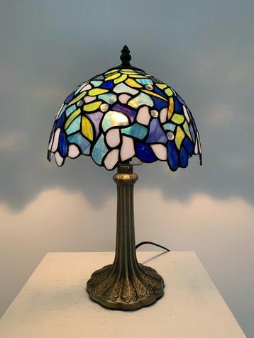 Stile Tiffany - Lampe de bureau - Verre au plomb