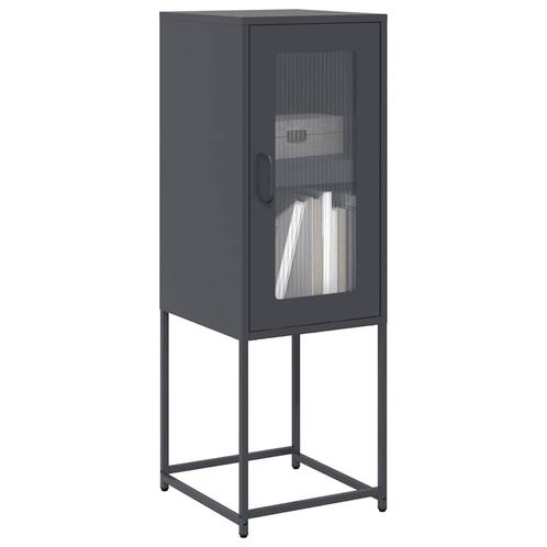 vidaXL Dressoir 36x39x107 cm koudgewalst staal, Huis en Inrichting, Kasten | Dressoirs, Nieuw, Verzenden