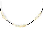 Zonder minimumprijs - Halsketting Zilver - Opal