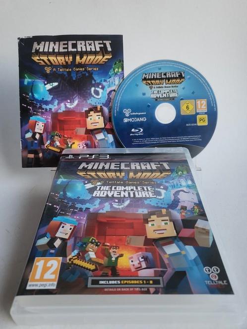 Minecraft Story Mode the Complete Adventure PS3, Games en Spelcomputers, Games | Sony PlayStation 3, Zo goed als nieuw, Ophalen of Verzenden