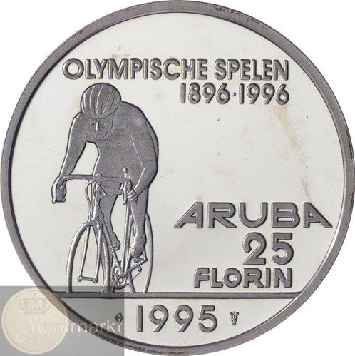 Aruba. 25 Florin 1995 Olympische Spelen met en zonder, Postzegels en Munten, Munten | Nederland
