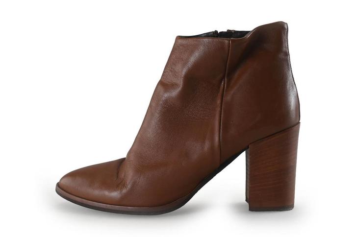 Laurent David enkellaarzen in maat 40 Cognac | 25% korting, Kleding | Dames, Schoenen, Overige kleuren, Zo goed als nieuw, Lage of Enkellaarzen