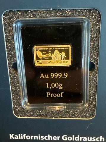 1 gram - Goud - Cook Islands - Kalifornischer Goldrausch mit