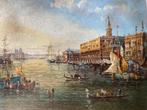 Scuola italiana (XIX-XX) - Veduta di Venezia, Palazzo Ducale, Antiek en Kunst