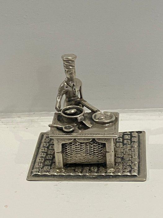 Miniatuur beeldje (5) - .835 zilver, Antiek en Kunst, Antiek | Zilver en Goud