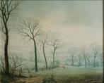 Gies Cosijns(1920-1997) - Paysage de brume, Antiek en Kunst