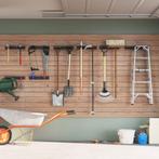 vidaXL Tuingereedschapsrekken 8 st wandmontage staal zwart, Doe-het-zelf en Bouw, Verzenden, Nieuw