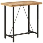 vidaXL Bartafel 110x55x107 cm massief mangohout en ijzer, Huis en Inrichting, Tafels | Eettafels, Verzenden, Nieuw