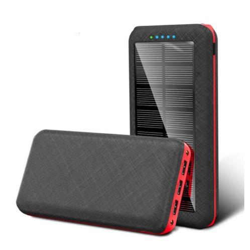 Qi Draadloze Solar Powerbank met 3 Poorten 80.000mAh -, Télécoms, Batteries externes, Envoi