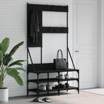 vidaXL Kledingrek met schoenenrek 100x40x184 cm zwart, Verzenden, Nieuw