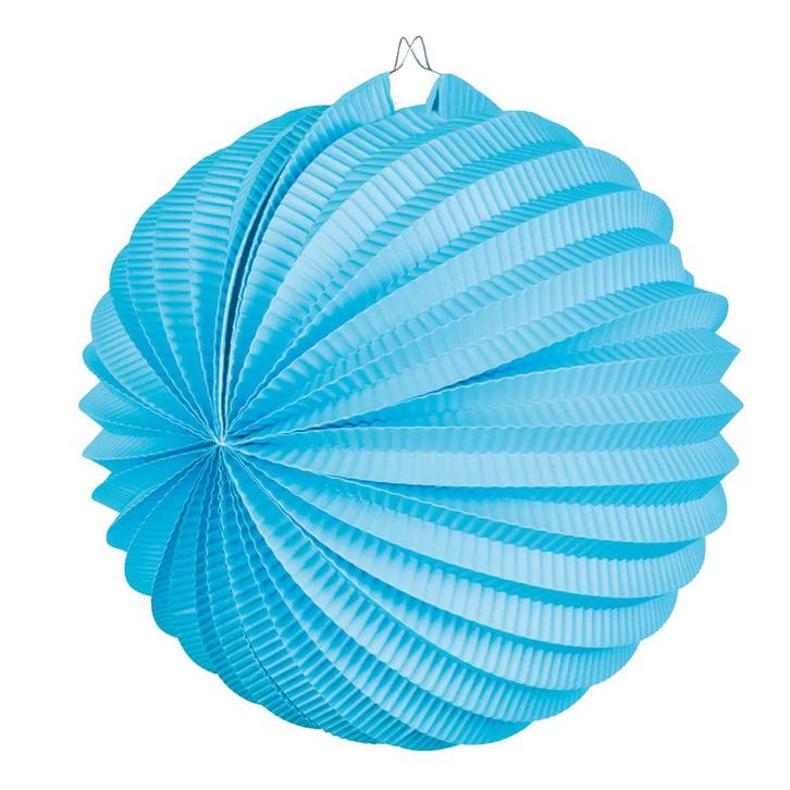 Lampion Blauw 23cm, Hobby en Vrije tijd, Feestartikelen, Nieuw, Verzenden