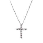 Tiffany & Co. - Ketting met hanger - Small Cross Diamond