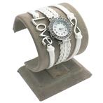 Fako® - Armband Horloge - Multi Infinity Love - Wit, Nieuw, Verzenden