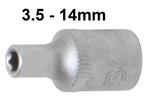 Bgs Technic 1/4  pro torque dop, 3,5 mm, Verzenden