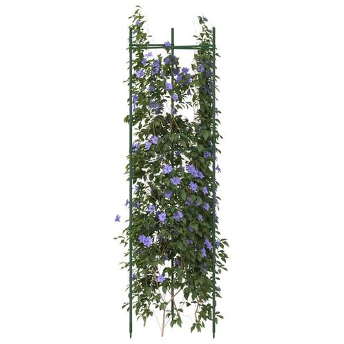 vidaXL Cages à tomates 4 pcs 116 cm acier et PP, Jardin & Terrasse, Pots de fleurs, Neuf, Envoi