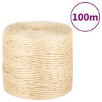 vidaXL Touw 4 mm 100 m 100% sisal, Verzenden, Nieuw