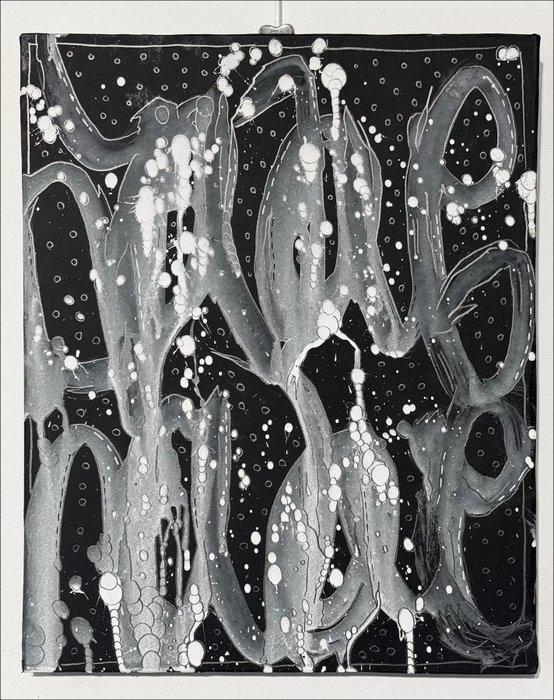 Jonone (1963) - Composition en noir (original artwork), Antiquités & Art, Antiquités | Autres Antiquités