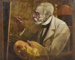 Jan Veth (1864-1925) - Portret Jozef Israëls (1824-1911), Antiek en Kunst, Kunst | Schilderijen | Klassiek
