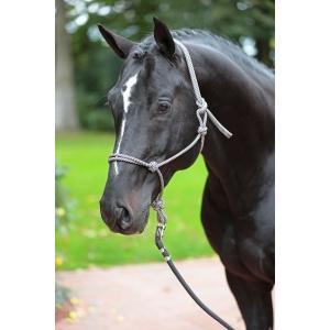 Geknoopt halster navy - beige pony - kerbl, Animaux & Accessoires, Chevaux & Poneys | Autres trucs de cheval