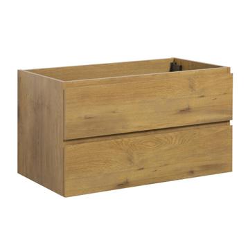 Wastafelkast Angela 90 x 48 cm Eiken Hangend Wastafelmeubel beschikbaar voor biedingen