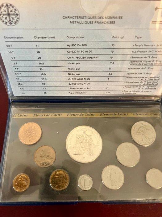 Frankrijk. Year Set (FDC) 1980 (10 monnaies) (Zonder, Timbres & Monnaies, Monnaies | Europe | Monnaies euro