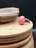 Uniek stuk Ring in 925 zilver met rhodochrosiet -