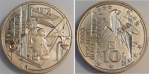 2003 Duitsland 10 Euro Semper, Ag Probe Victor Huster Nr..., Postzegels en Munten, Munten | Europa | Niet-Euromunten, België, Verzenden