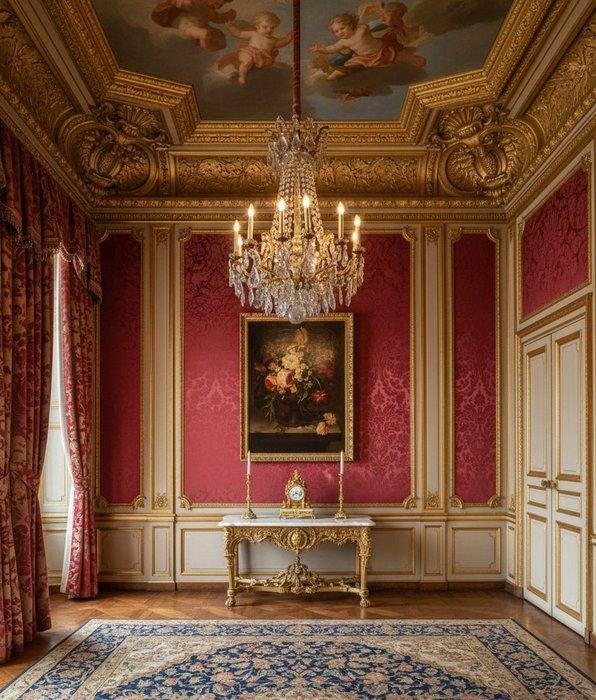 École Européene (XX) - Bouquet Classique, Antiek en Kunst, Kunst | Schilderijen | Klassiek