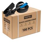100x FORTEX 1-delige spanband met ratel - 25mm - 250/500daN, Musique & Instruments, Lumières & Lasers, Verzenden