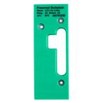 247WOOD Freesmal sluitplaat 127x23 links, Doe-het-zelf en Bouw, Nieuw, Overige materialen, Klink of Kruk