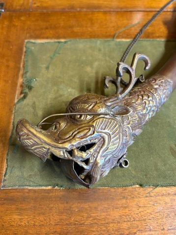 Tibet Hoorn 52 cm - Koper - Tibet - Eind 20e eeuw