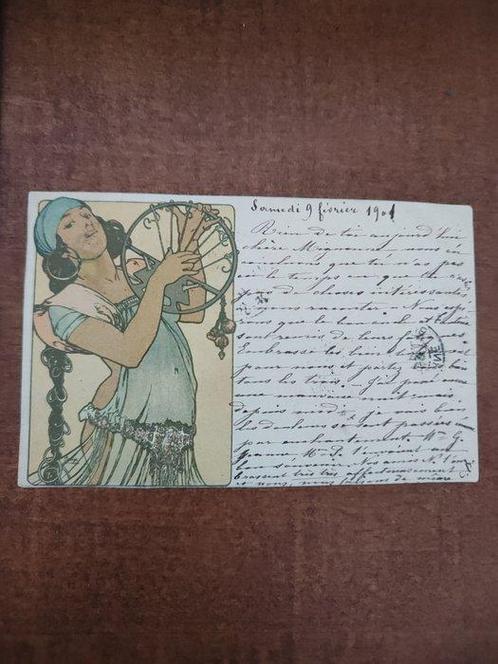 Fantasie, Alphonse Mucha-Salomé - Ansichtkaart - 1906-1906, Collections, Cartes postales | Étranger