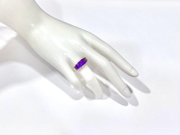 Zonder Minimumprijs - Ring Zilver - Amethist, Handtassen en Accessoires, Ringen