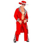 Pooier Kostuum Rood Heren, Kleding | Heren, Nieuw, Verzenden