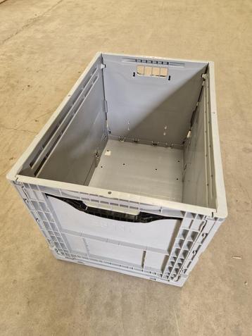 Vouwkrat klapkrat 600x400x400mm extra stevig 80l grijs, Zakelijke goederen, Ophalen of Verzenden