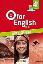 E for English 4e (éd.2017) - Guide pédagogique - ve...  Book, Letellier, Karine, Degoute, Mathias, Zo goed als nieuw, Verzenden
