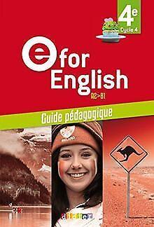 E for English 4e (éd.2017) - Guide pédagogique - ve...  Book, Livres, Livres Autre, Envoi