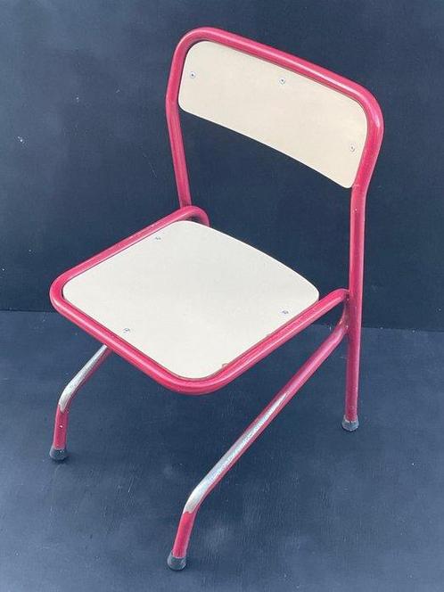 Schoolstoel - Hout, Metaal, Antiek en Kunst, Kunst | Designobjecten