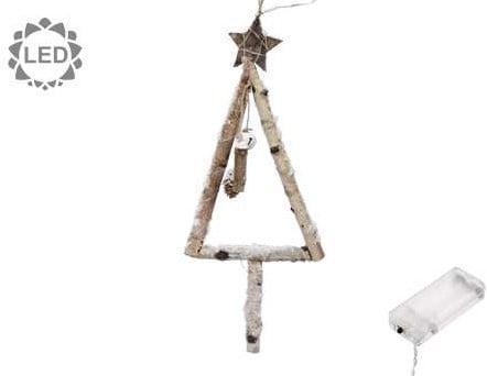 Boomvorm takken met led houten kerstboom deco manco 17x53 cm, Huis en Inrichting, Woonaccessoires | Kunstplanten en Kunstbloemen