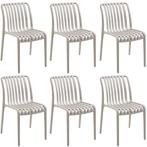 tectake Tuinstoelen Alcudia, weerbestendig, stapelbaar - tau, Tuin en Terras, Verzenden, Nieuw