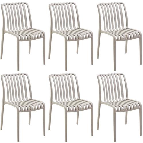 tectake Tuinstoelen Alcudia, weerbestendig, stapelbaar - tau, Tuin en Terras, Overige Tuin en Terras, Verzenden