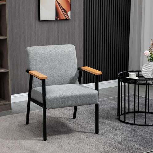 Eetkamerstoel – Relax - Comfortabel – Stijlvol - Grijs, Huis en Inrichting, Stoelen, Grijs, Nieuw, Stof, Ophalen of Verzenden